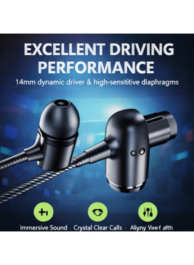 CLEF CL-36 USB Type-C Wired Earphones, Hi-Res Audio, Built-in Mic & Volume Control, In-Ear Stereo Headphones for Android - Image 4